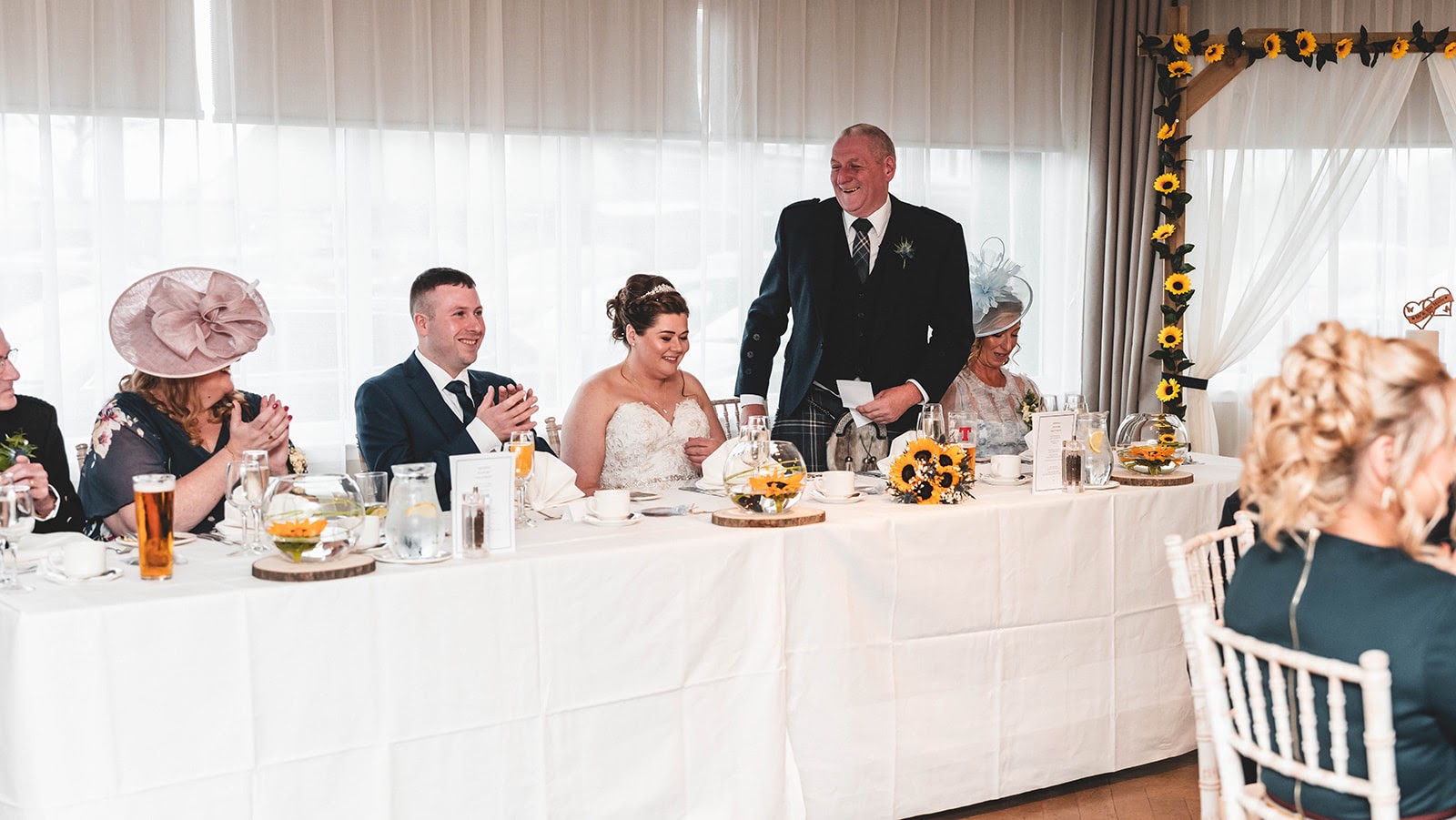 Father of the bride speech with Zoe and Gregor wedding with the celebrant angel aberdeen