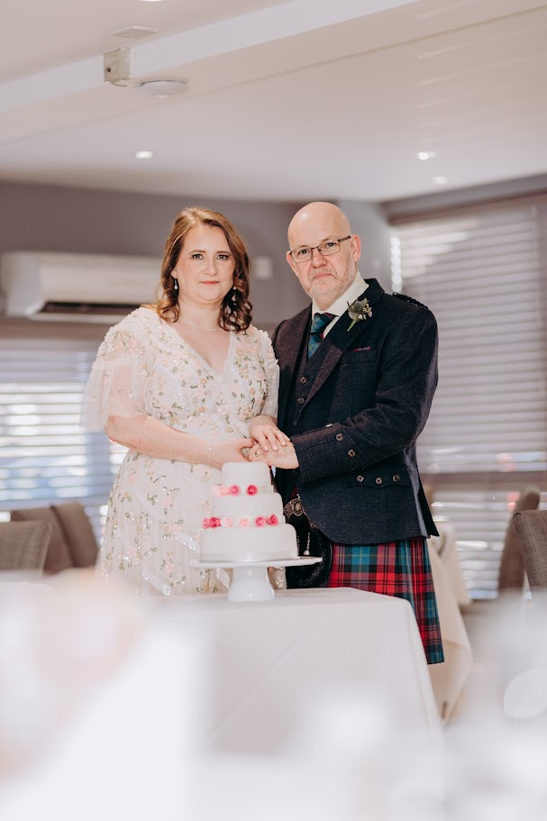 stuart and clare's wedding the dunavon house hotel aberdeen with the celebrant angel mary gibson humanist aberdeen