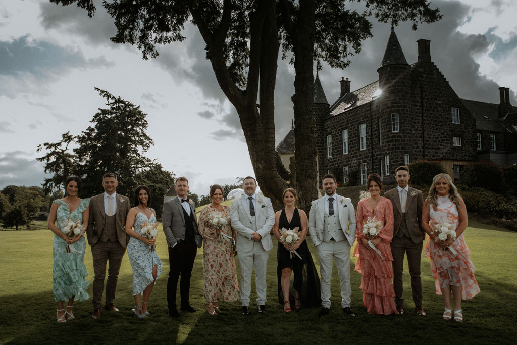 anouska and donny's wedding party at meldrum house hotel aberdeen with the celebrant angel mary gibson humanist celebrant aberdeen