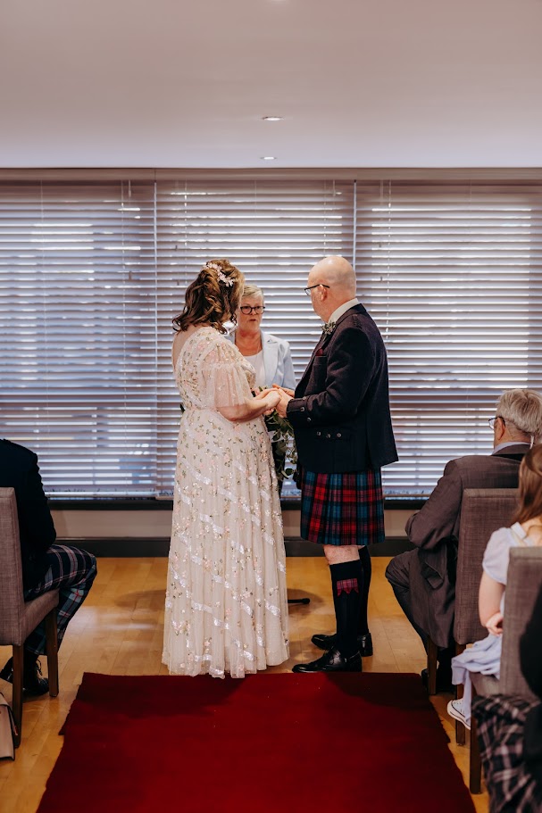 clare and stuart's wedding dunavon house hotel aberdeen with the celebrant angel mary gibson humanist aberdeen 