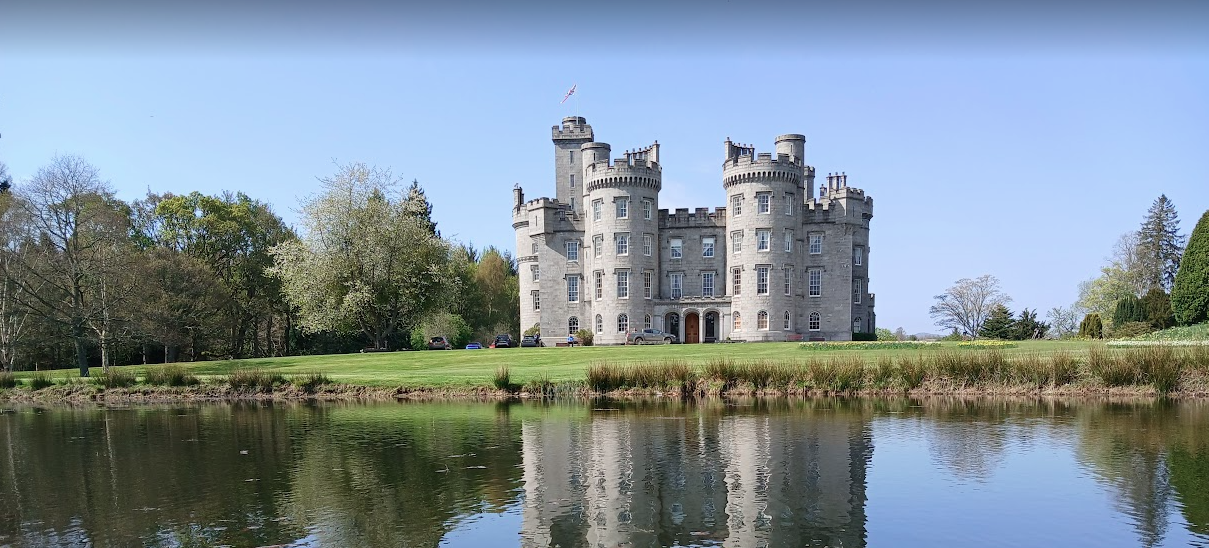 cluny castle aberdeenshire wedding venue with mary gibson the celebrant angel humanist aberdeen