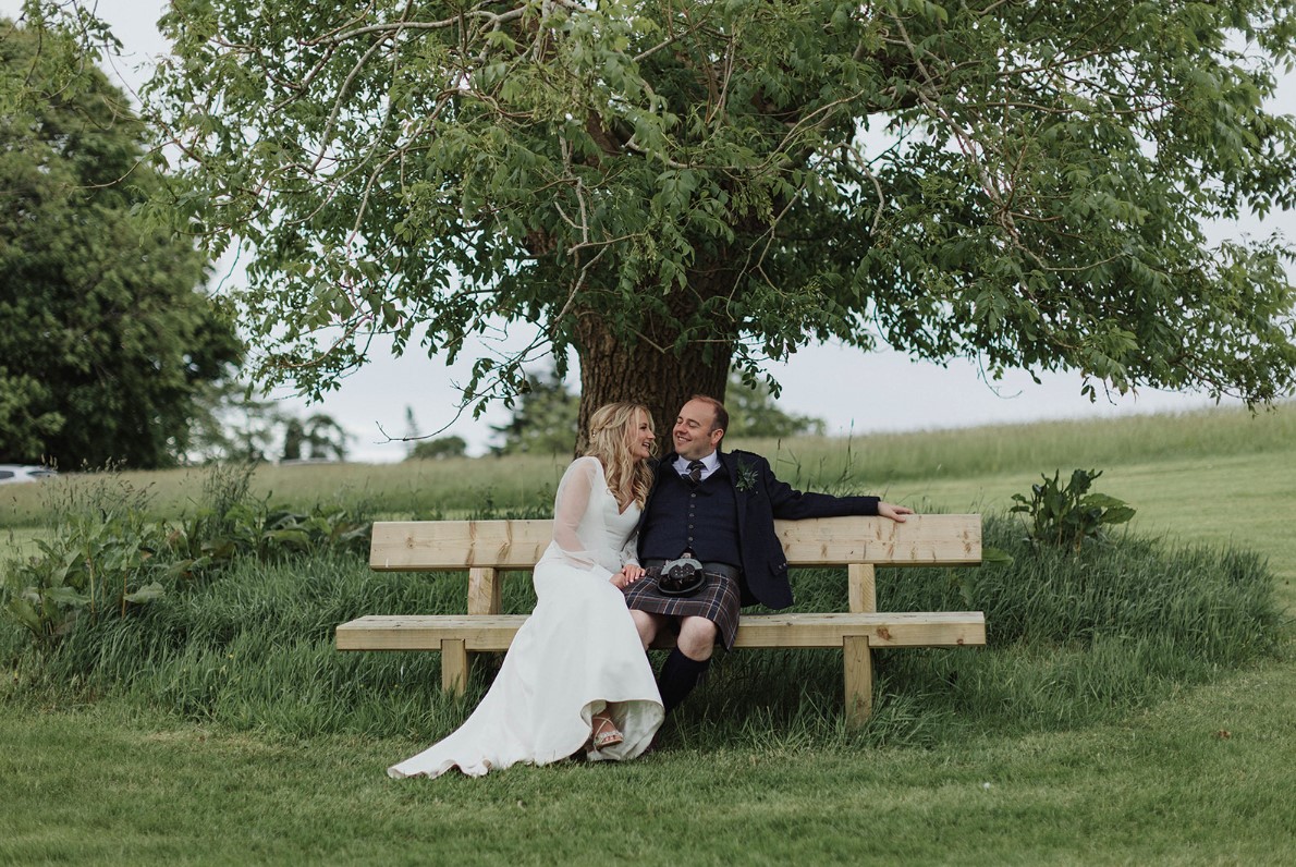 Yvonne and Stuart's wedding with mary gibson the celebrant angel Aberdeen Elrick house Aberdeen wedding venue