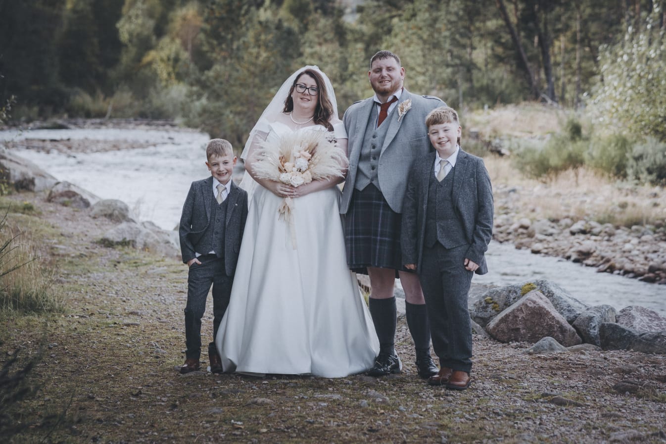 Andy and Connie's wedding with mary gibson the celebrant angel aberdeen